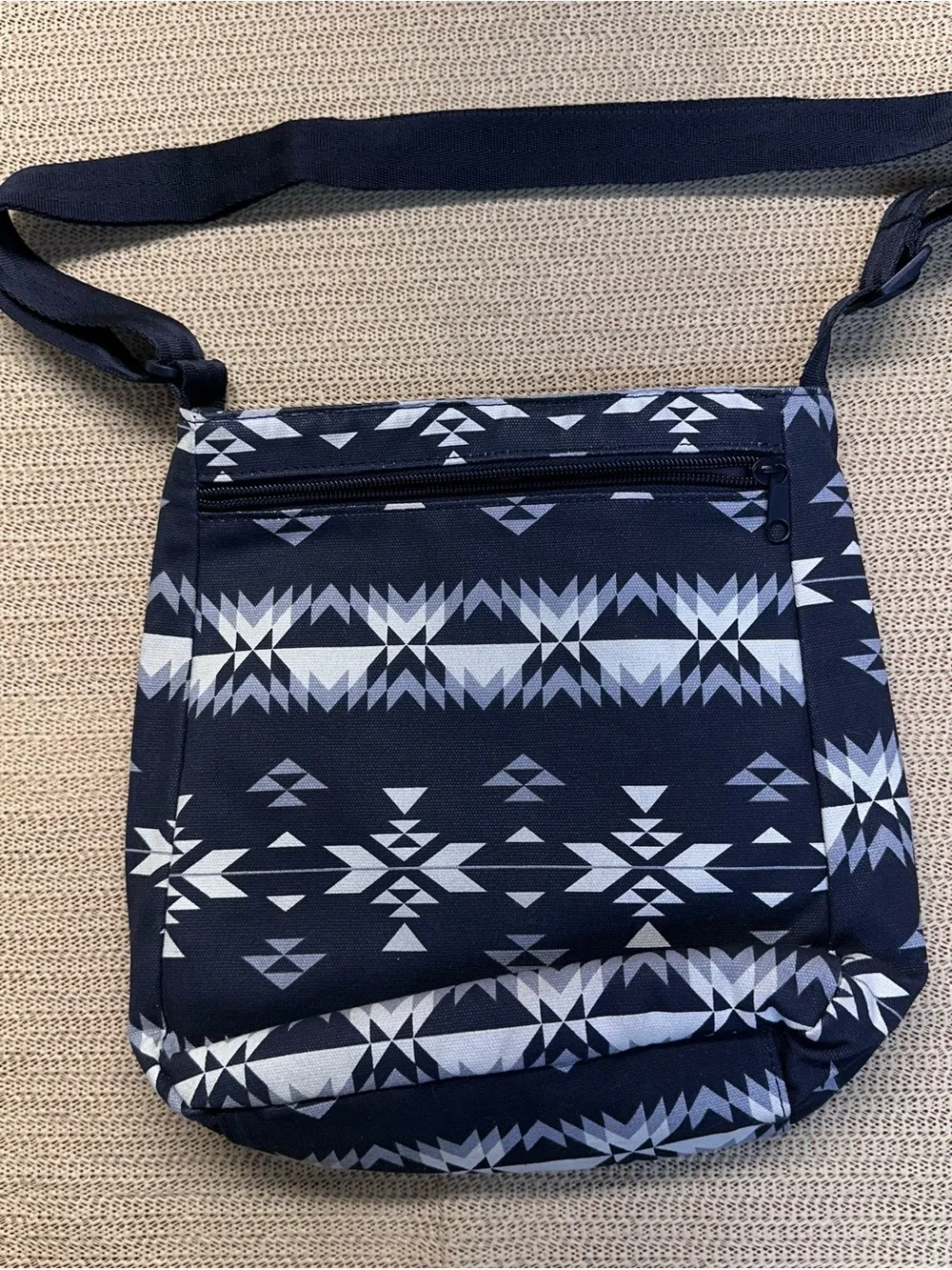 Dakine Navy and White Geo Messenger Bag